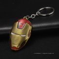 Metal Marvell Super Hero Model Design Iron Man Maski Keychain pour hommes